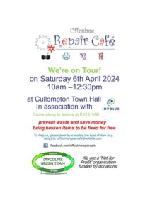 Repair Cafe comes to Cullompton!